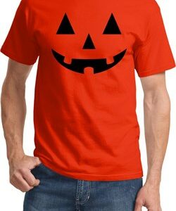 Mens Halloween Shirt Black Jack O Lantern Tee T-Shirt