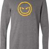 Mens Halloween Shirt Evil Smiley Face Lightweight Hoodie Tee