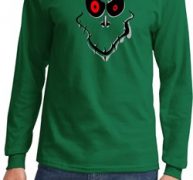 Mens Halloween Shirt Ghost Face Long Sleeve Tee T-Shirt