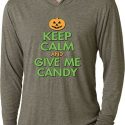 Mens Halloween Shirt Give Me Candy Lightweight Hoodie Tee T-Shirt