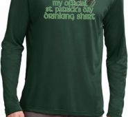 Mens Irish Shirt Official Drinking Shirt Dry Wicking Long Sleeve Tee