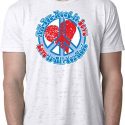 Mens Peace Shirt All You Need is Love Burnout Tee T-Shirt