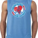 Mens Peace Shirt All You Need is Love Sleeveless Tee T-Shirt