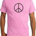 Mens Peace Shirt Basic Peace Black Organic Tee T-Shirt