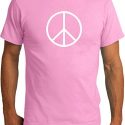 Mens Peace Shirt Basic Peace White Organic Tee T-Shirt