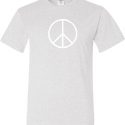 Mens Peace Shirt Basic Peace White Tall Tee T-Shirt