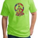 Mens Peace Shirt Funky Peace Tall Tee T-Shirt