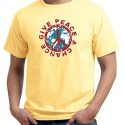 Mens Peace Shirt Give Peace a Chance Organic Tee T-Shirt