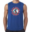 Mens Peace Shirt Give Peace a Chance Sleeveless Tee T-Shirt