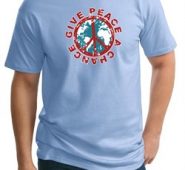 Mens Peace Shirt Give Peace a Chance Tall Tee T-Shirt