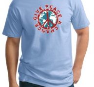 Mens Peace Shirt Give Peace a Chance Tall Tee T-Shirt