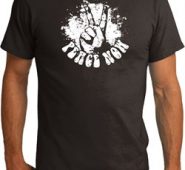 Mens Peace Shirt Peace Now Organic Tee T-Shirt