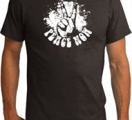Mens Peace Shirt Peace Now Organic Tee T-Shirt