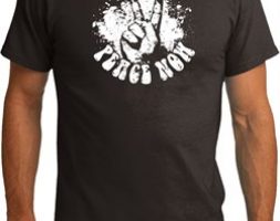 Mens Peace Shirt Peace Now Organic Tee T-Shirt
