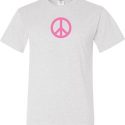 Mens Peace Shirt Pink Peace Tall Tee T-Shirt