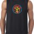 Mens Peace Shirt Psychedelic Peace Sleeveless Tee T-Shirt