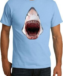 Mens Shark Shirt 3D Shark Organic Tee T-Shirt