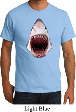 Mens Shark Shirt 3D Shark Organic Tee T-Shirt