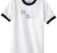 Mens Shirt Say My Name Ringer Tee T-Shirt