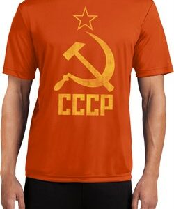 Mens Soviet Shirt CCCP Distressed Moisture Wicking Tee