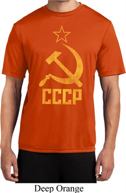 Mens Soviet Shirt CCCP Distressed Moisture Wicking Tee