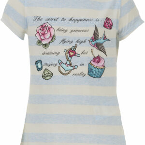 Monnalisa Kids T-Shirt for Girls On Sale in Outlet, Sky Blue, Cotton, 2021, 2Y 4Y 5Y