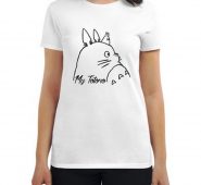 My Totoro Women’s Fashion Fit T-Shirt Movie Anime White_M