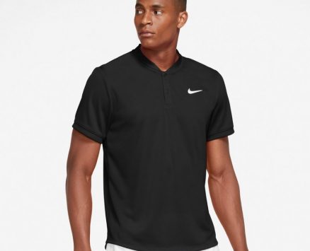 Nike Men’s Court Dri-FIT Tennis Polo Shirt Black, Large – Mens Golf Shirts at Academy Sports