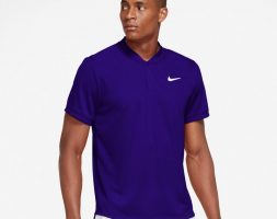 Nike Men’s Court Dri-FIT Tennis Polo Shirt Blue Bright, Large – Mens Golf Shirts at Academy Sports
