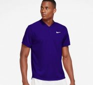 Nike Men’s Court Dri-FIT Tennis Polo Shirt Blue Bright, Medium – Mens Golf Shirts at Academy Sports