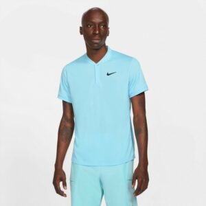 Nike Men's Court Dri-FIT Tennis Polo Shirt Blue, Large - Mens Golf Shirts at Academy Sports