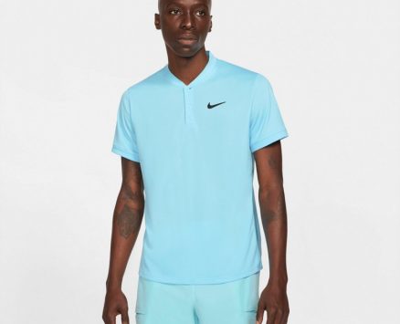 Nike Men’s Court Dri-FIT Tennis Polo Shirt Blue, Small – Mens Golf Shirts at Academy Sports