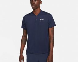 Nike Men’s Court Dri-FIT Tennis Polo Shirt Navy Blue, X-Large – Mens Golf Shirts at Academy Sports