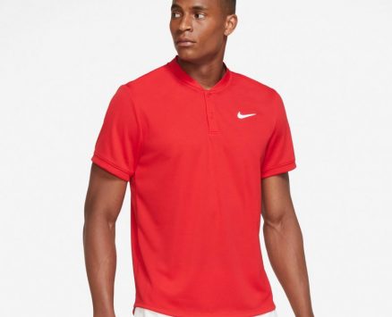 Nike Men’s Court Dri-FIT Tennis Polo Shirt Red, Large – Mens Golf Shirts at Academy Sports