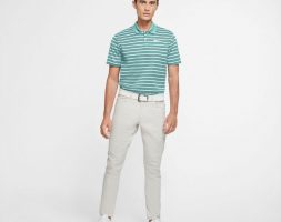 Nike Men’s Dri-FIT Victory Stripe Golf Polo Shirt Aqua/Turquoise Light, 2X-Large – Mens Golf Shirts at Academy Sports
