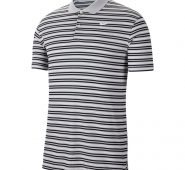 Nike Men’s Dri-FIT Victory Stripe Golf Polo Shirt Sky Gray/Obsidian/White, Small – Mens Golf Shirts at Academy Sports