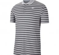 Nike Men’s Dri-FIT Victory Stripe Golf Polo Shirt Sky Gray/Obsidian/White, Small – Mens Golf Shirts at Academy Sports