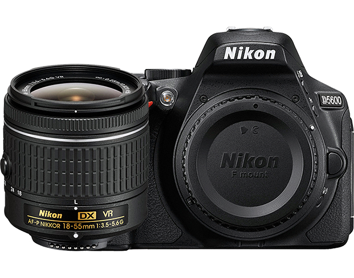 Nikon D5600 Black Digital SLR Camera 18-55mm VR Lens Kit