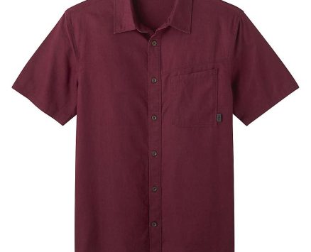 Outdoor Research Men’s Weisse Shirt – Medium – Burgundy