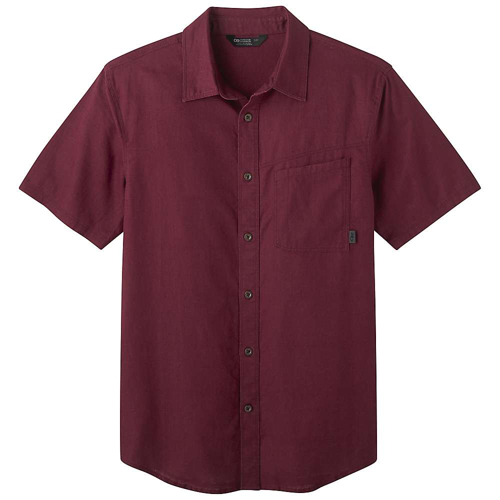 Outdoor Research Men's Weisse Shirt - Medium - Burgundy