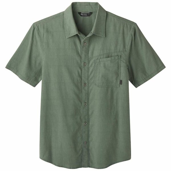 Outdoor Research Men's Weisse Shirt - Small - Blue Spruce