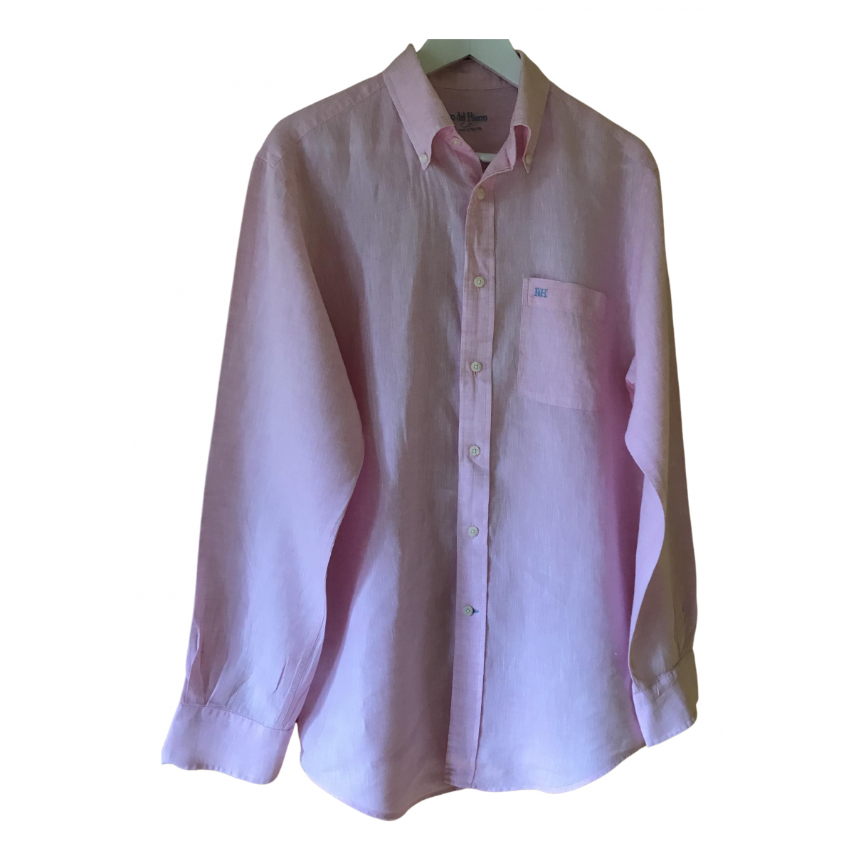 Pedro Del Hierro pink Linen Shirts – Lets buy 24×7