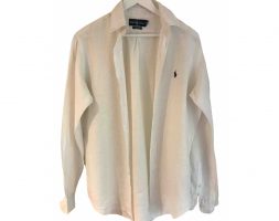 Ralph Lauren white Linen Shirts