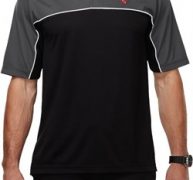 Red Anchor Patch Pocket Print Mens Polo Shirt