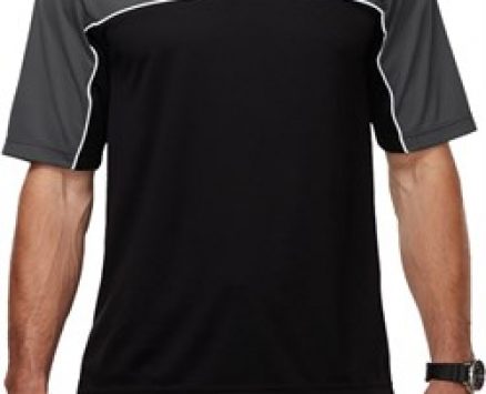 Red Anchor Patch Pocket Print Mens Polo Shirt