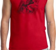 Rottweiler Sketch Mens Muscle Shirt