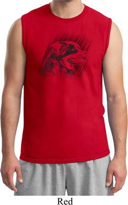 Rottweiler Sketch Mens Muscle Shirt