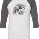 Rottweiler Sketch Mens Raglan Shirt