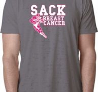 Sack Breast Cancer Mens Burnout Shirt