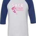 Sack Breast Cancer Mens Raglan Shirt